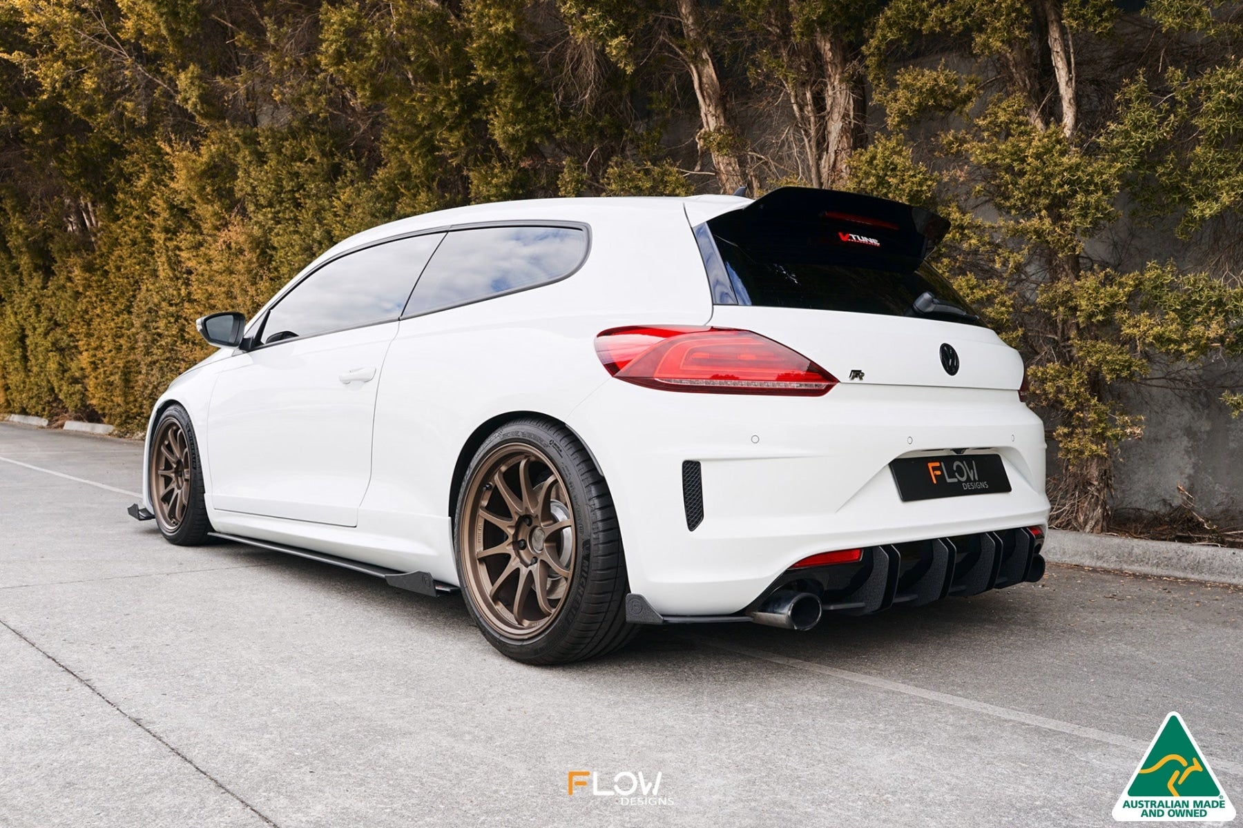 Volkswagen Scirocco R FL V3 Rear Spoiler Extension