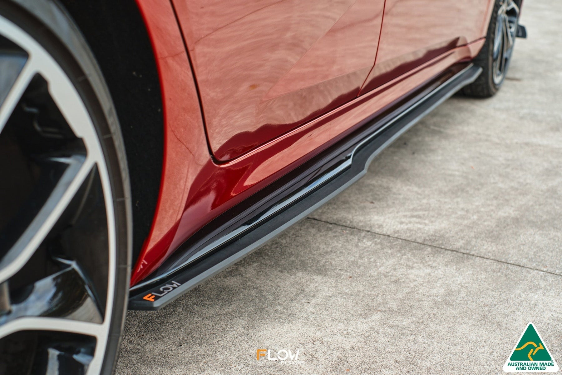 Hyundai CN7 i30 N Line Sedan 2020 Side Skirt Splitters (Pair) (GLOSS BLACK)