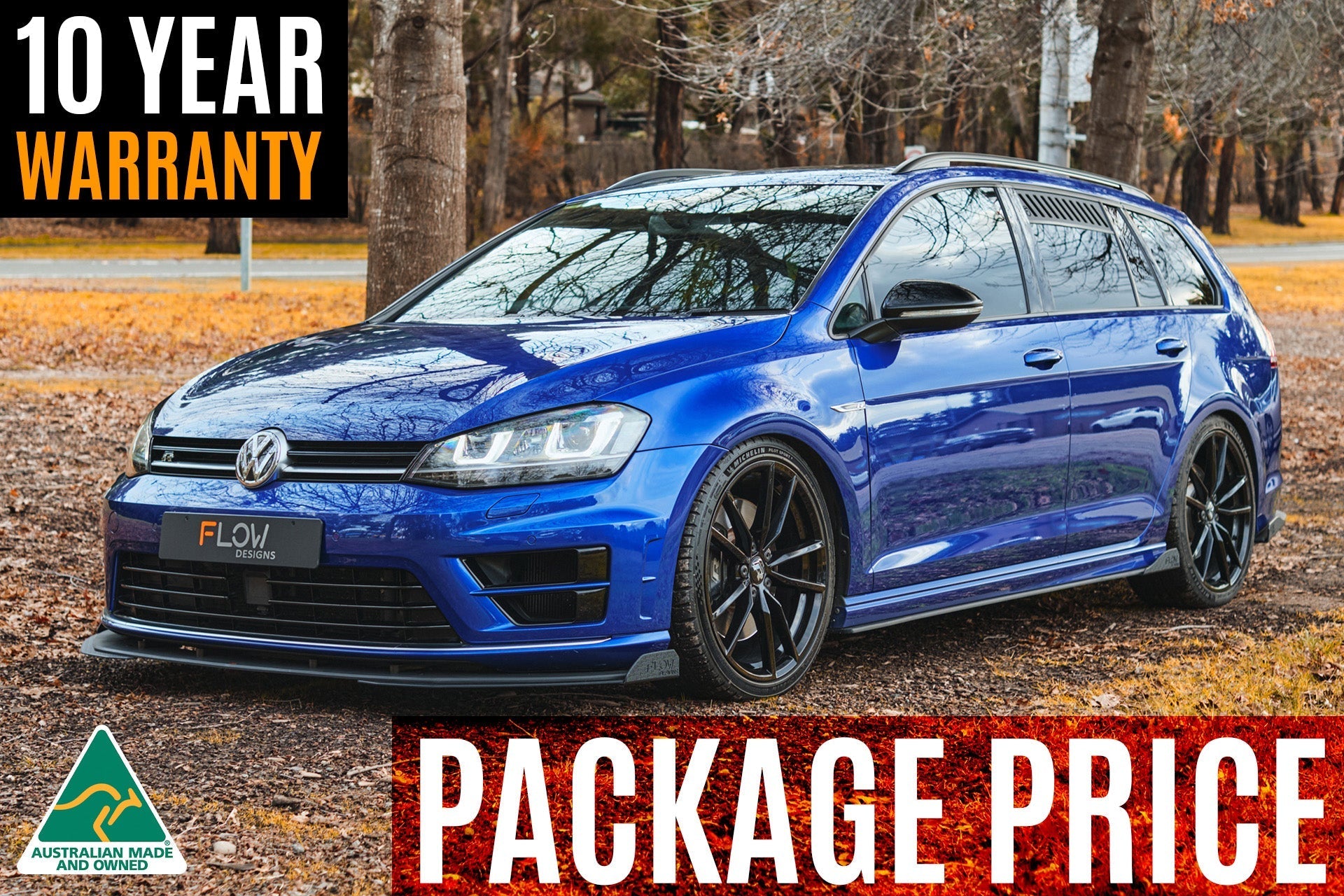 Volkswagen MK7 Golf R Wagon (EU/AU) Full Lip Splitter Set