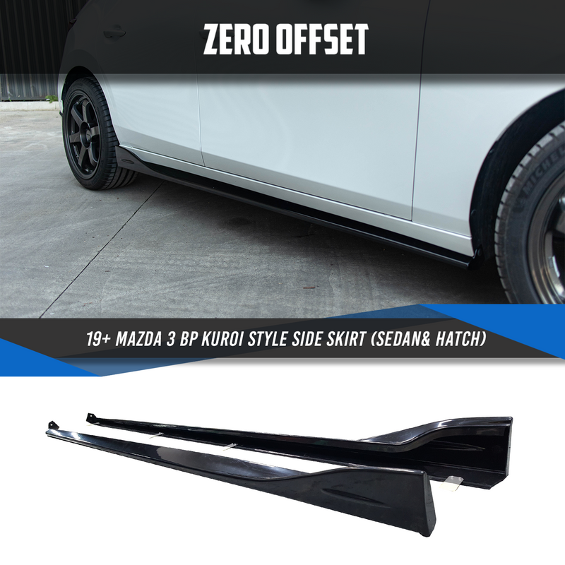 Kuroi Style Side Skirt for Mazda 3 BP Hatch/Sedan 2019+