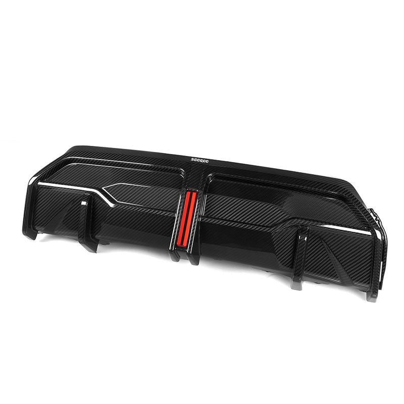 Sooqoo Style Pre Pregged Dry Carbon Fiber Rear Diffuser for BMW 2 Series G42 2022+