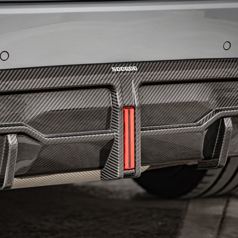 Sooqoo Style Pre Pregged Dry Carbon Fiber Rear Diffuser for BMW 2 Series G42 2022+