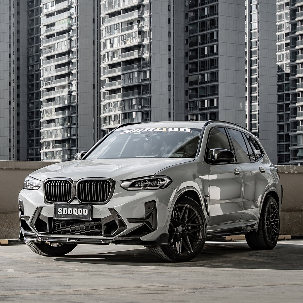 Sooqoo Style Pre Pregged Dry Carbon Fiber Side Skirts for BMW X3M F97 Pre-LCI & LCI 2019+