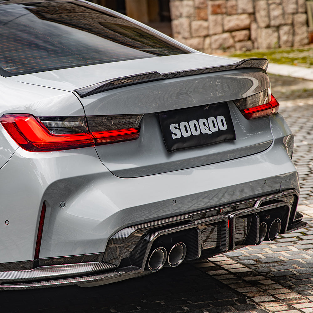 Sooqoo Pre Pregged Dry Carbon Diffuser for BMW M3 G80 G81 / M4 G82 G83 2020+