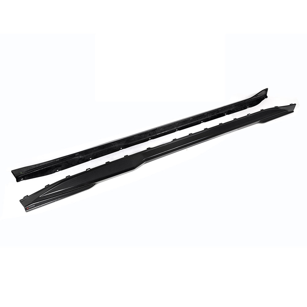 Sooqoo Pre Pregged Dry Carbon Fiber Side Skirt for BMW M3 G80 G81 2020+