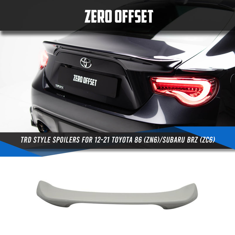 TRD Style Spoilers for Toyota 86 (ZN6)/Subaru BRZ (ZC6) 2012-2021