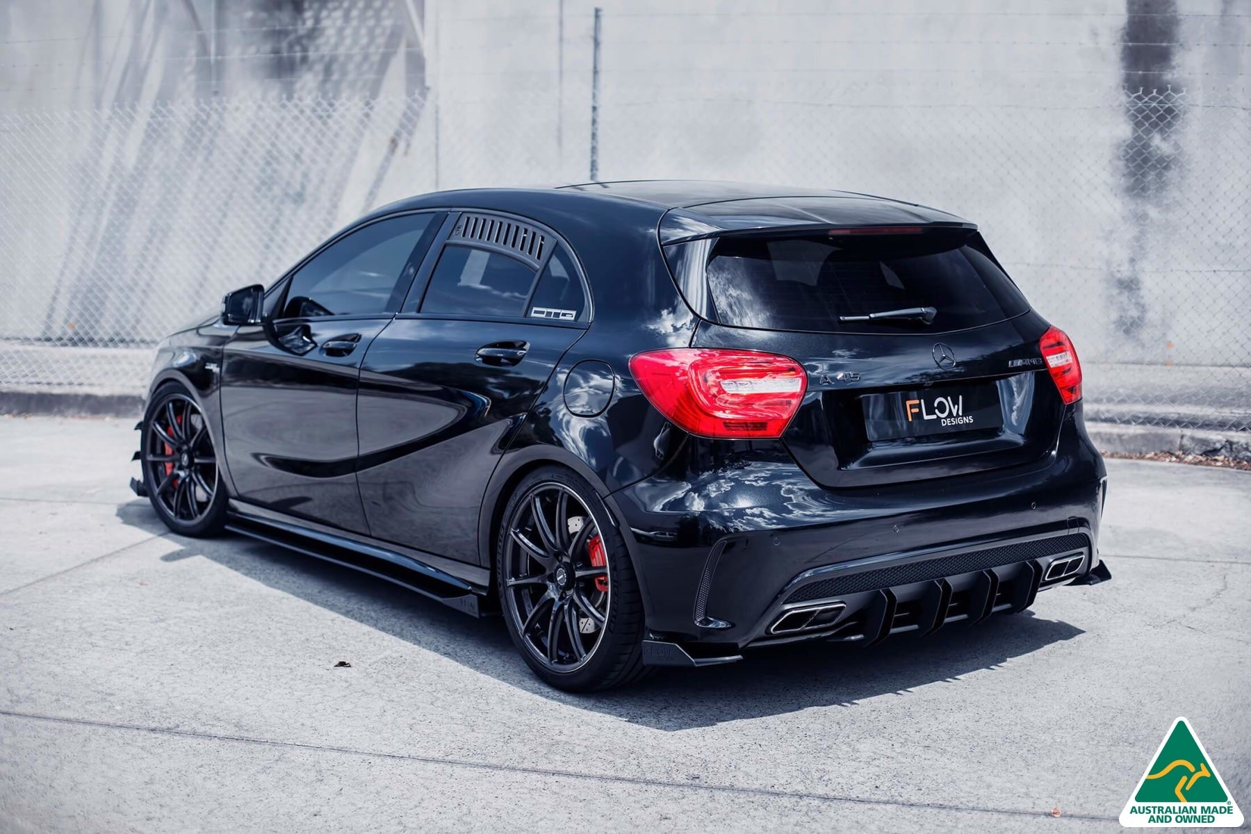 Mercedes-Benz A-Class A45 AMG Side Skirt Splitter Winglets