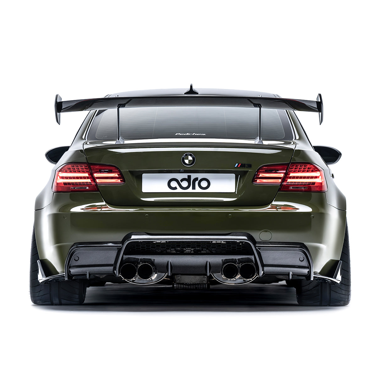 BMW M3 E92 / 3 Series E92 AT-R1 Carbon Fiber Swan Neck Wing 2008-2013