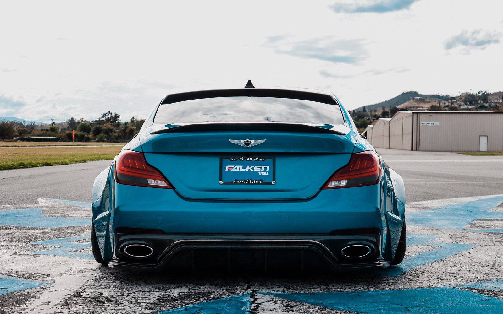 Genesis G70 Carbon Fiber Trunk Spoiler V1 - ADRO 