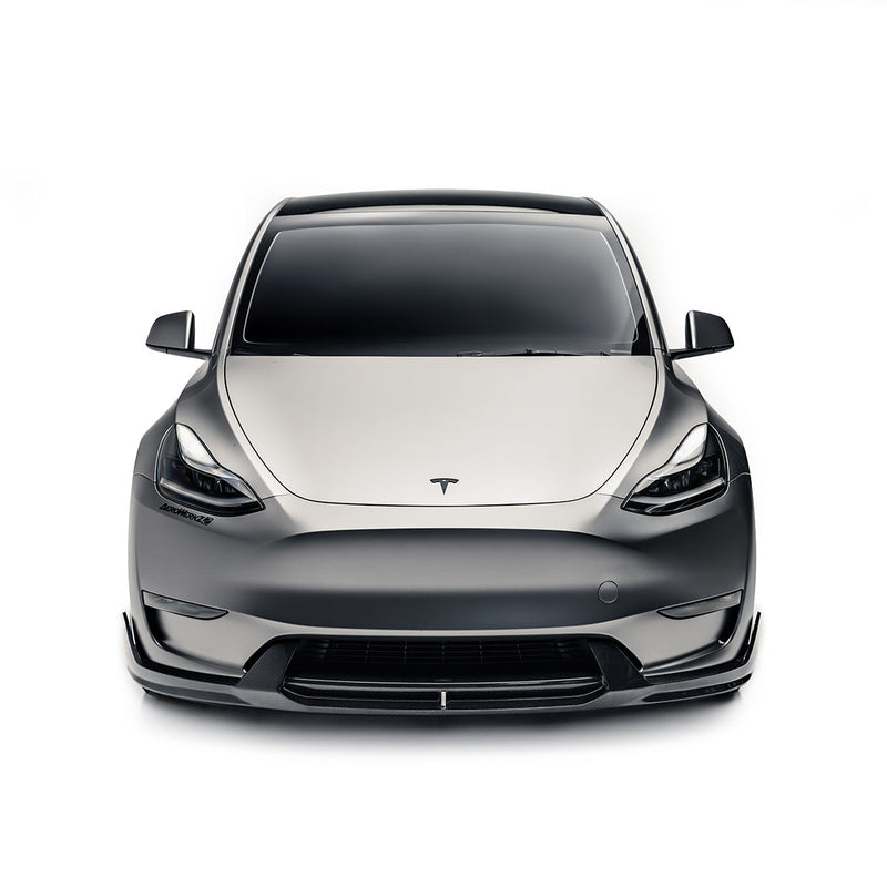 Tesla Model Y V2 Carbon Fiber Front Lip 2022+