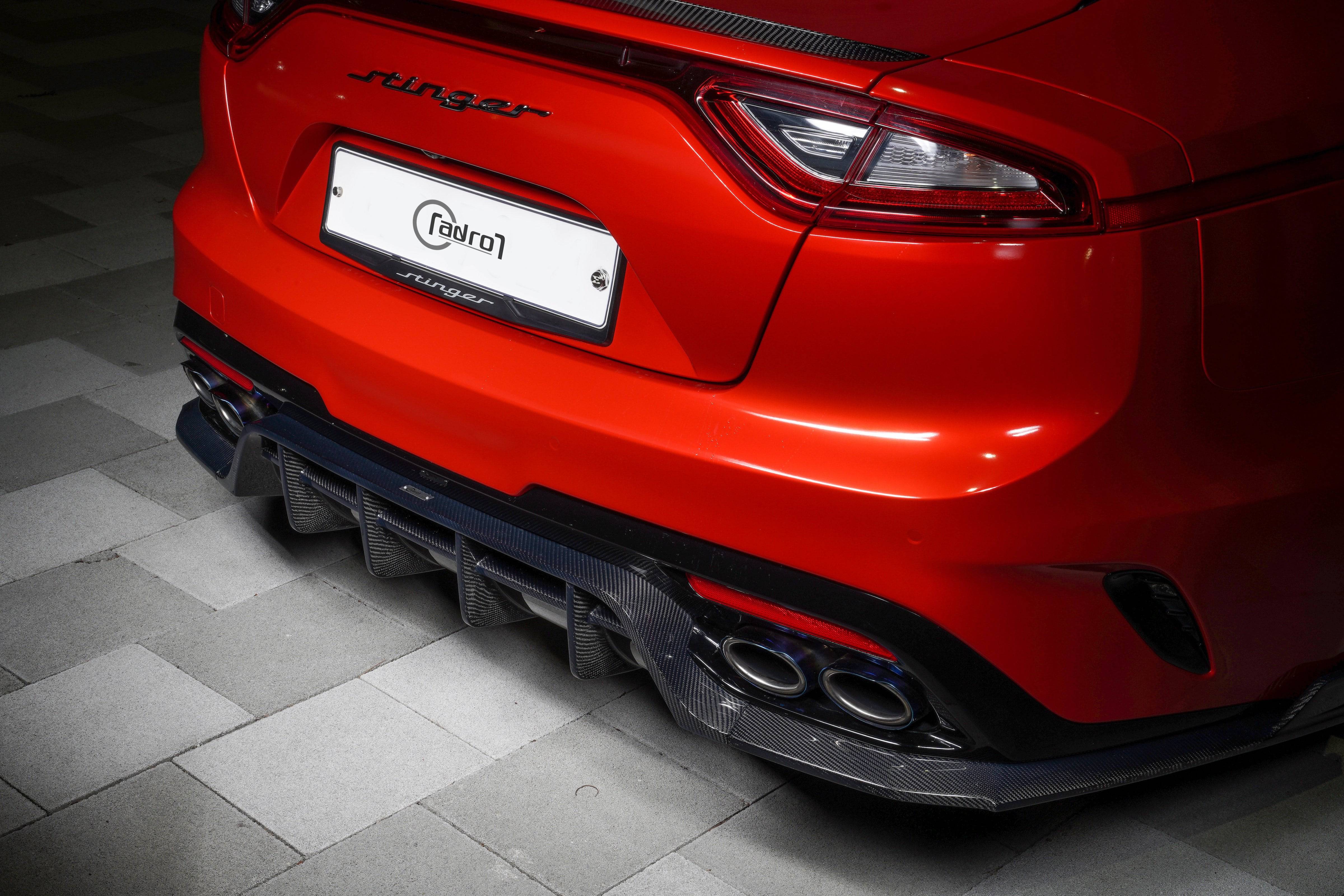 Kia Stinger Carbon Fiber Rear Diffuser V2 - ADRO 