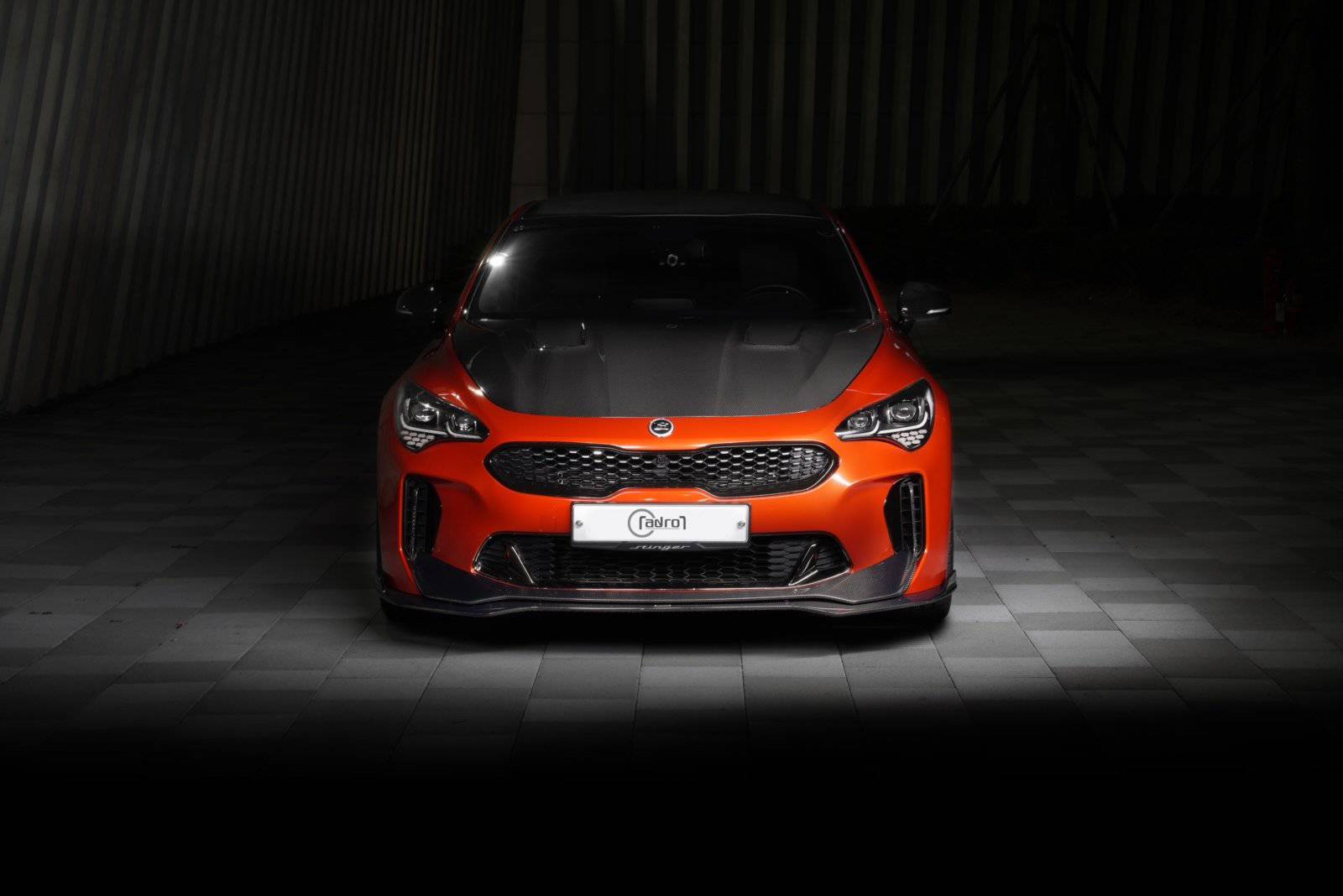 Kia Stinger GT Carbon Fiber V2 Front Lip - ADRO 