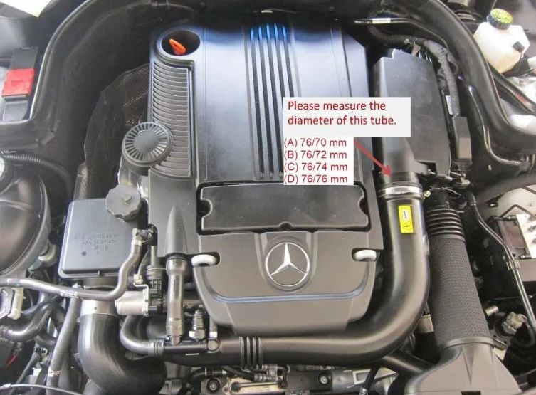 Carbon Fiber Cold Air Intake for Mercedes-Benz W204 C180 / C200 / C250