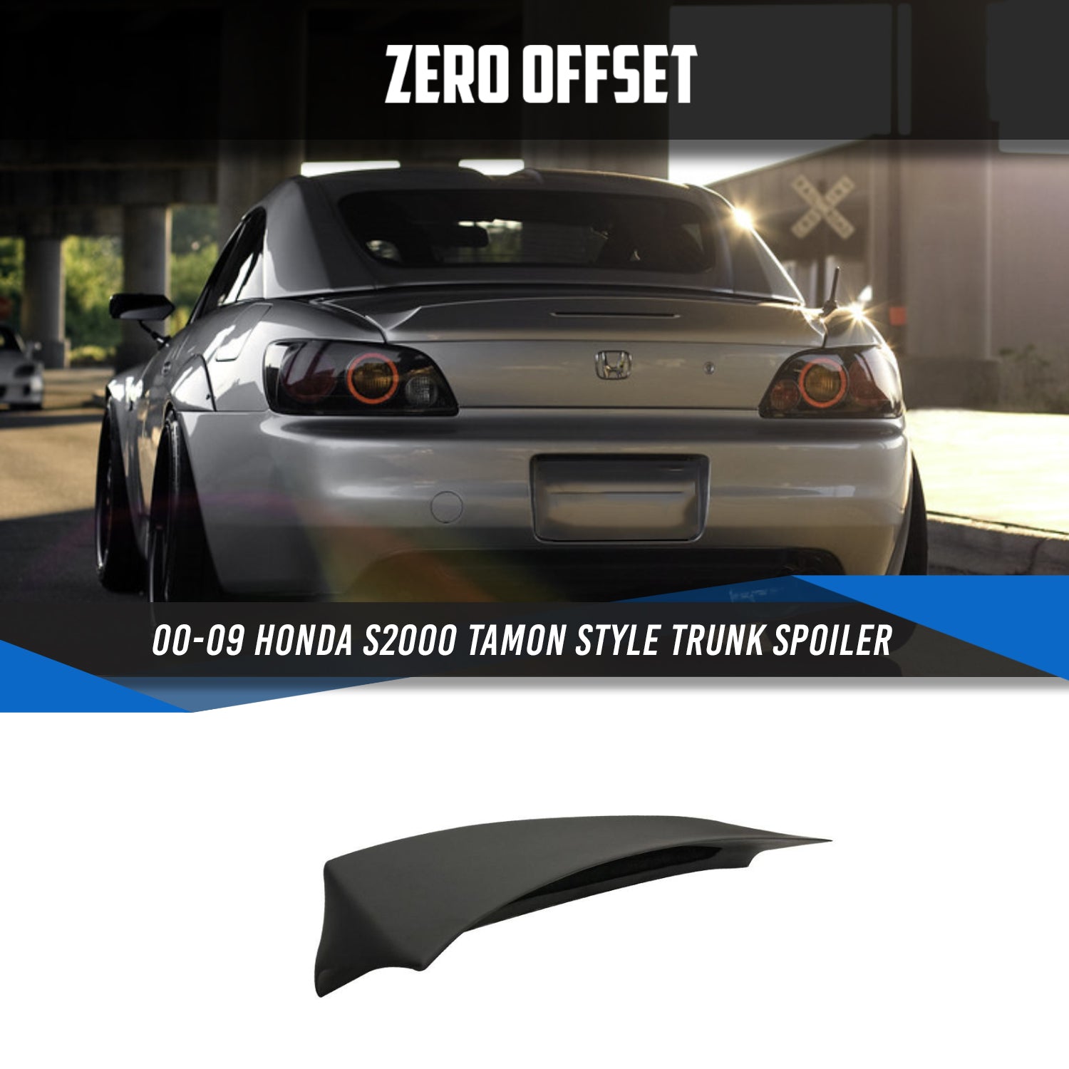 Tamon Style Trunk Spoiler for Honda S2000 2000-2009