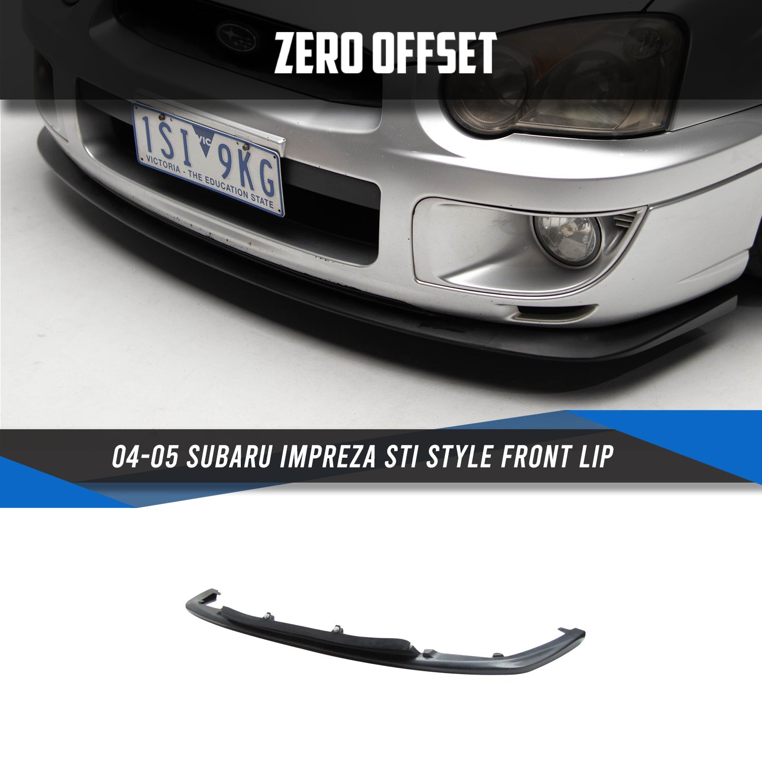 STI Style Front Lip for Subaru Impreza (Suits Impreza/WRX Stock Bumper) 2004-2005