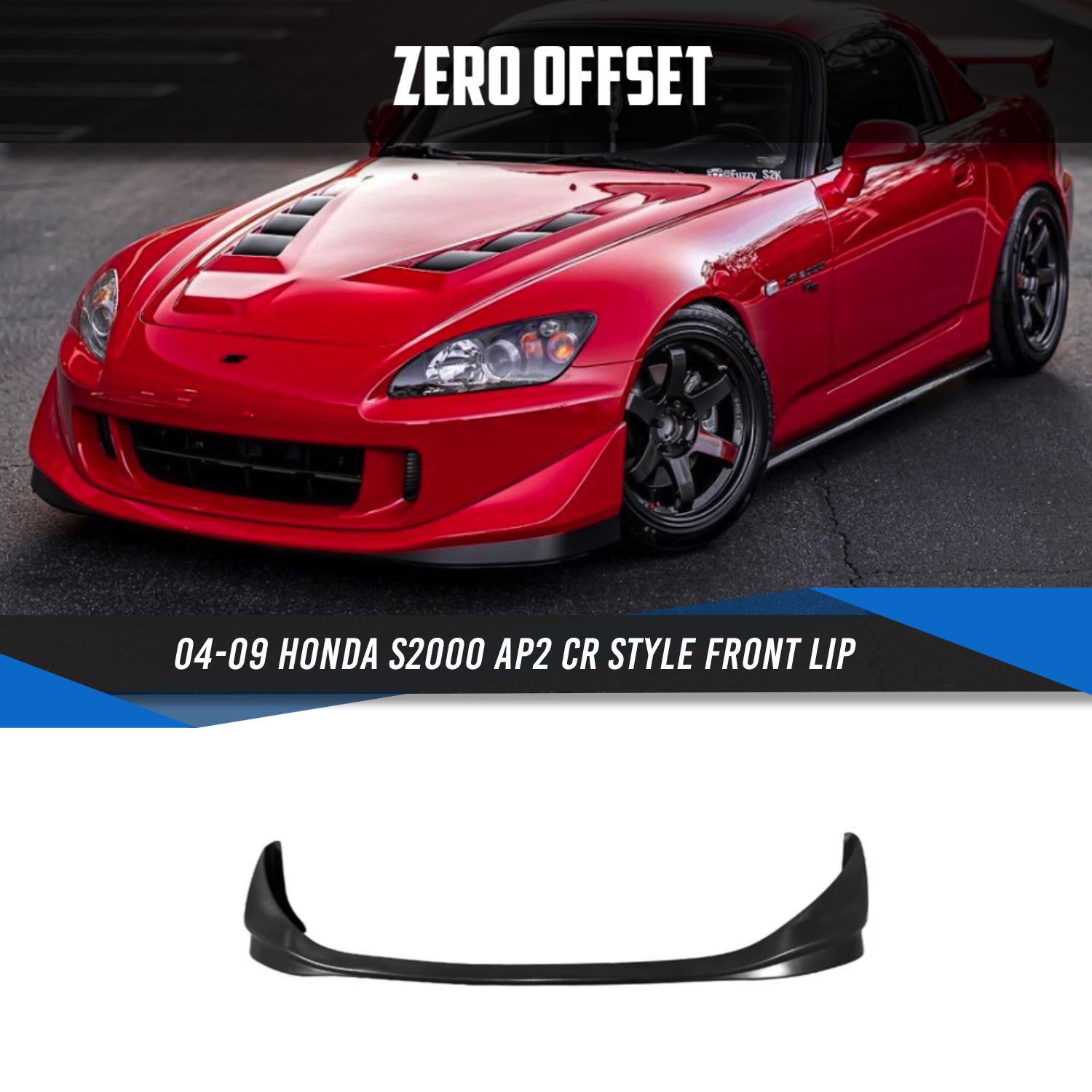 CR Style Front Lip for Honda S2000 AP2 2004-2009