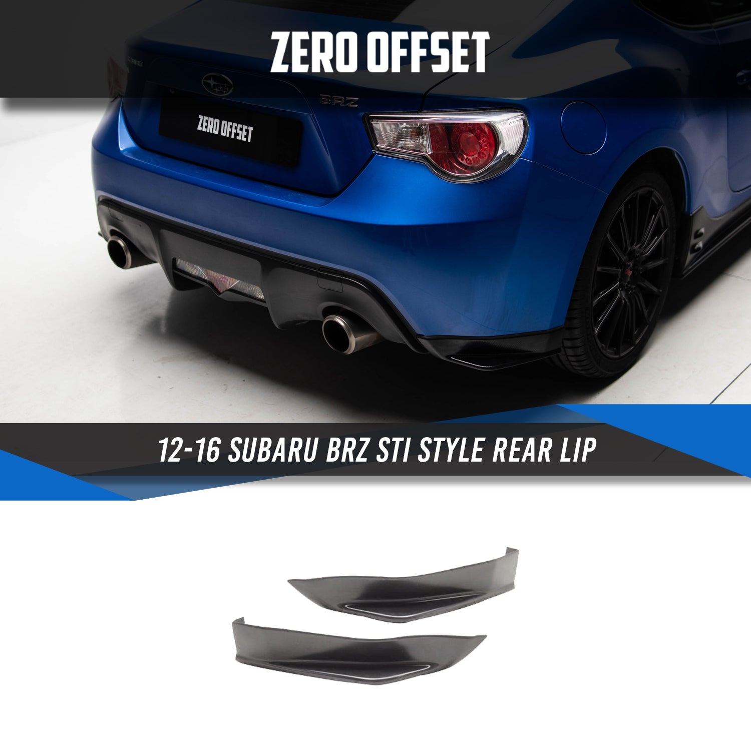 STI Style Rear Pods for Toyota 86 (ZN6) 2012-2016 / Subaru BRZ (ZC6) 2012-2021