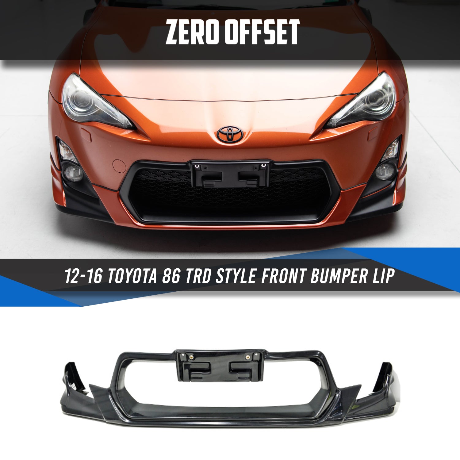 TRD Style Front Lip for Toyota 86 (ZN6) 2012-2016