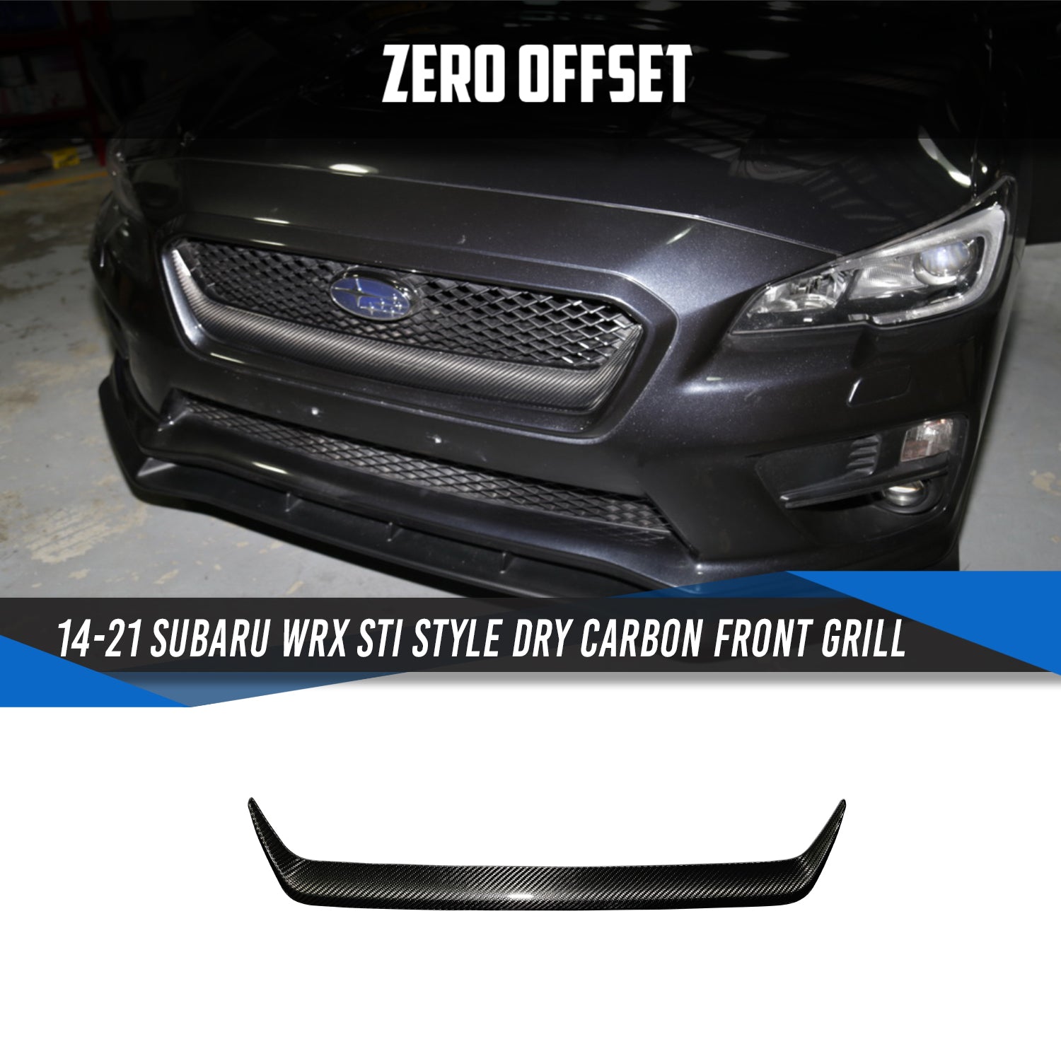 Dry Carbon Front Grill for Subaru WRX VA 2014-2017