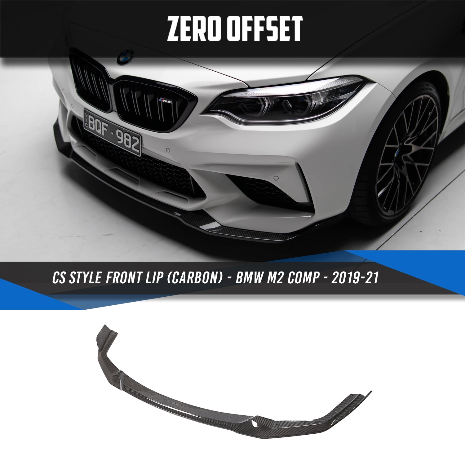 CS Style Front Lip Carbon Fiber for BMW M2 Competition 18-21