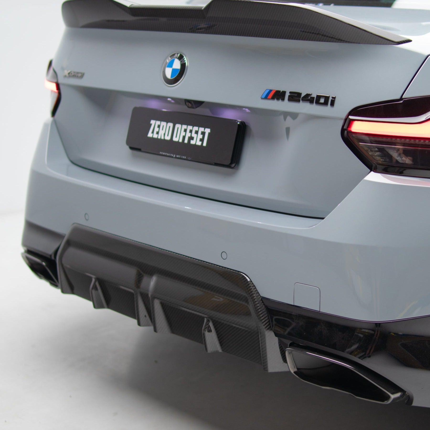 M Performance Style Pre Pregged Dry Carbon Fiber Rear Diffuser for BMW 2 Series Coupe G42 2021+