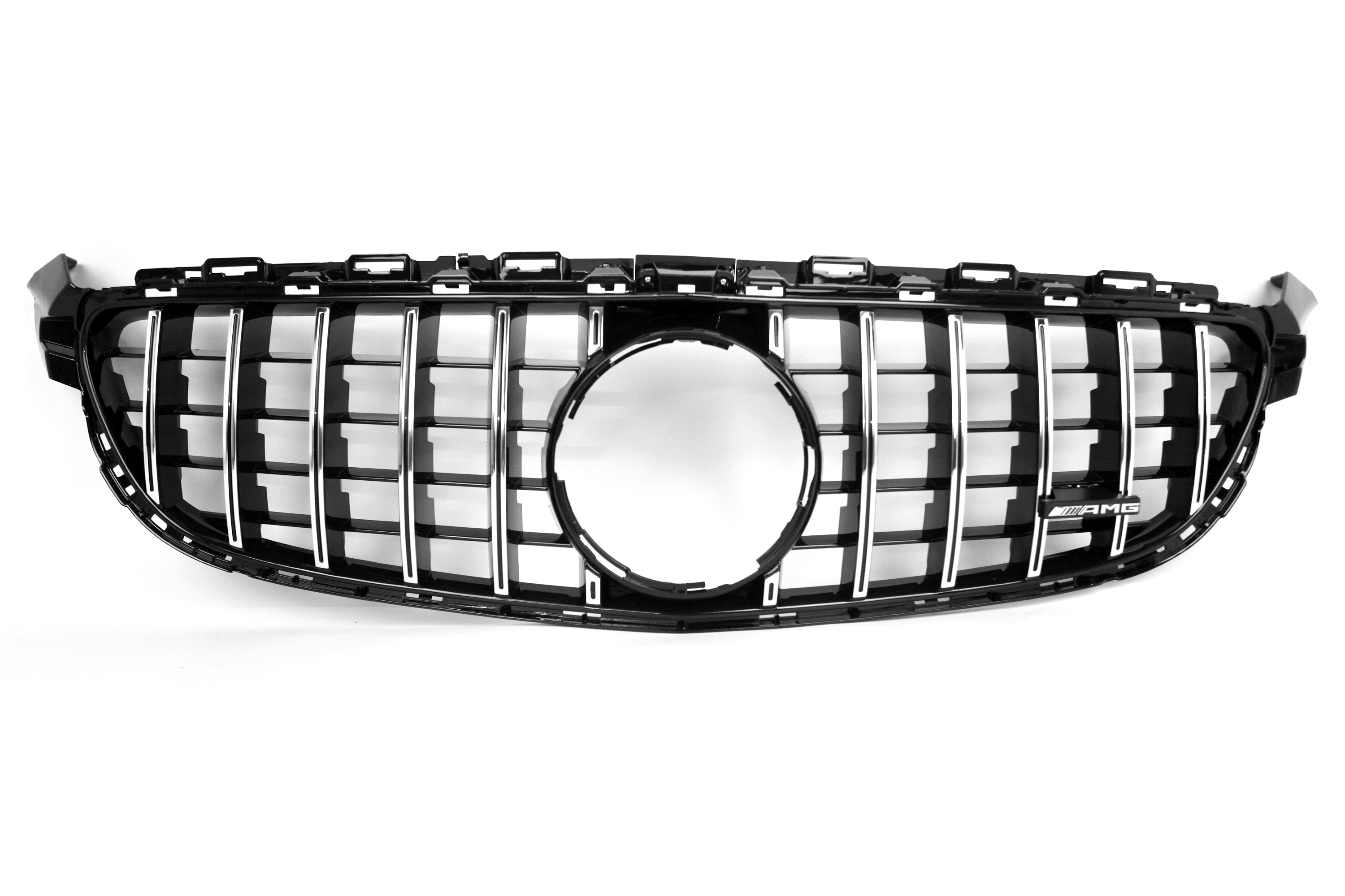 AMG Panamericana Style Grille for Mercedes C63 C205/W205 - Silver 2015-2018