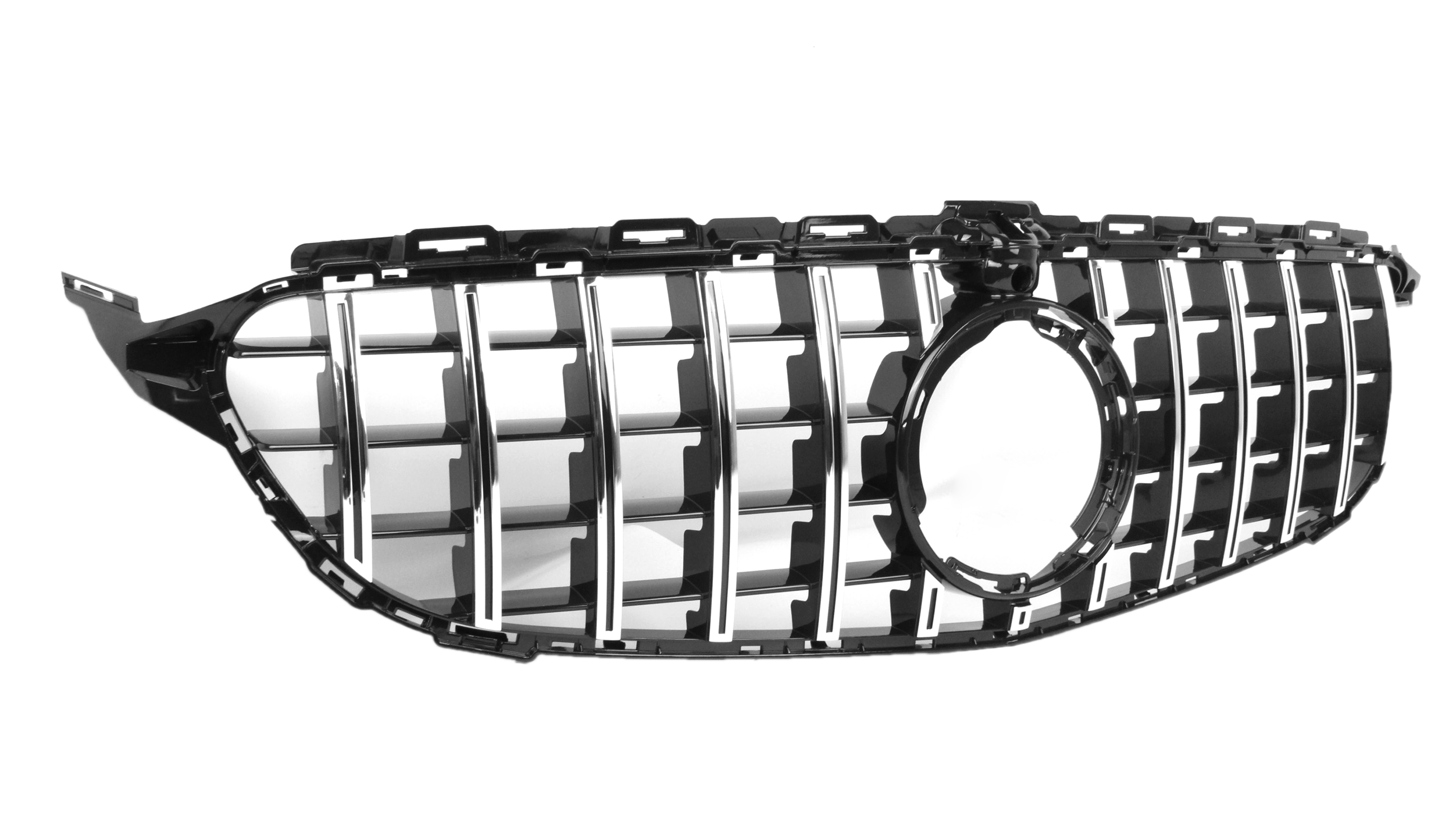 AMG Panamericana Style Grille for Mercedes C Class (AMG Line) C205/W205 2019-2022 - Silver