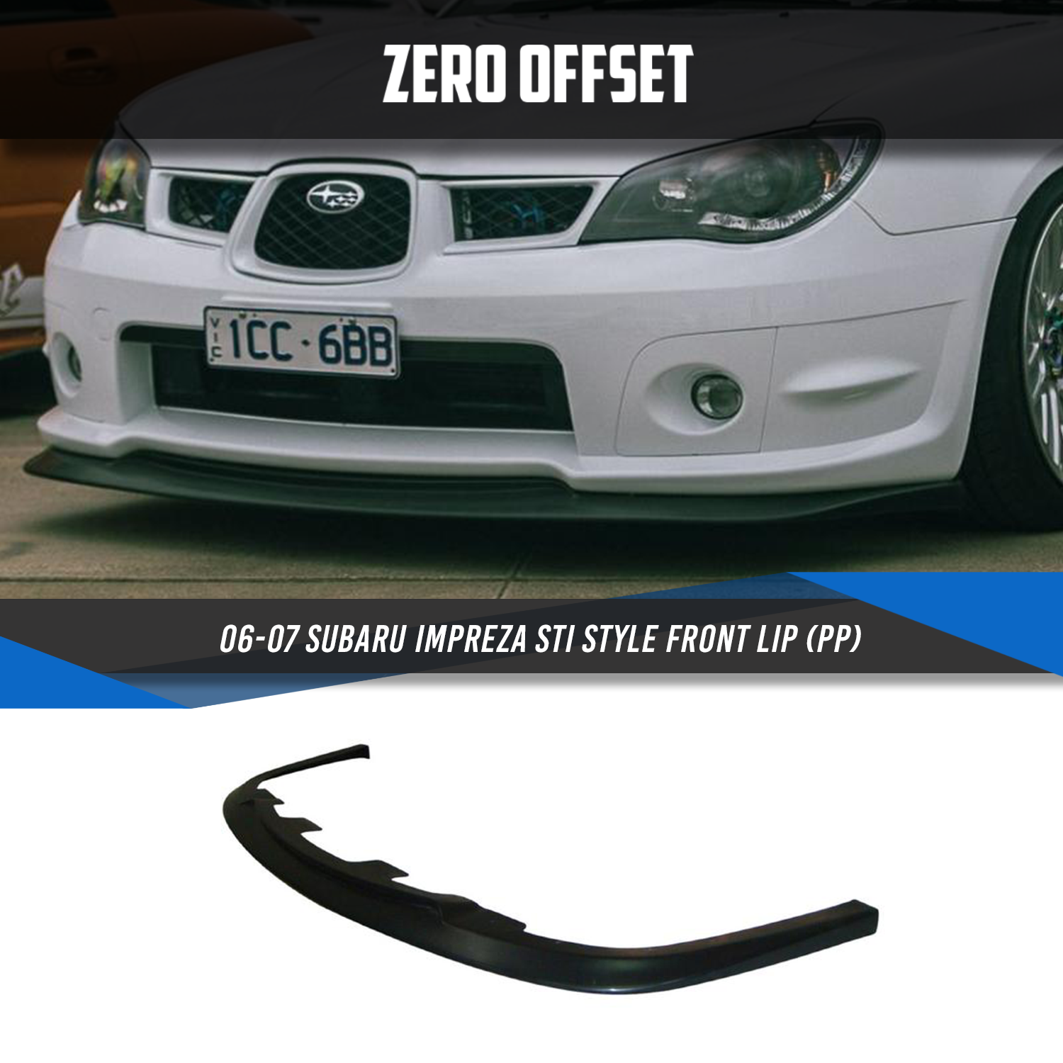 STI Style Front Lip for Subaru Impreza 2006-2007