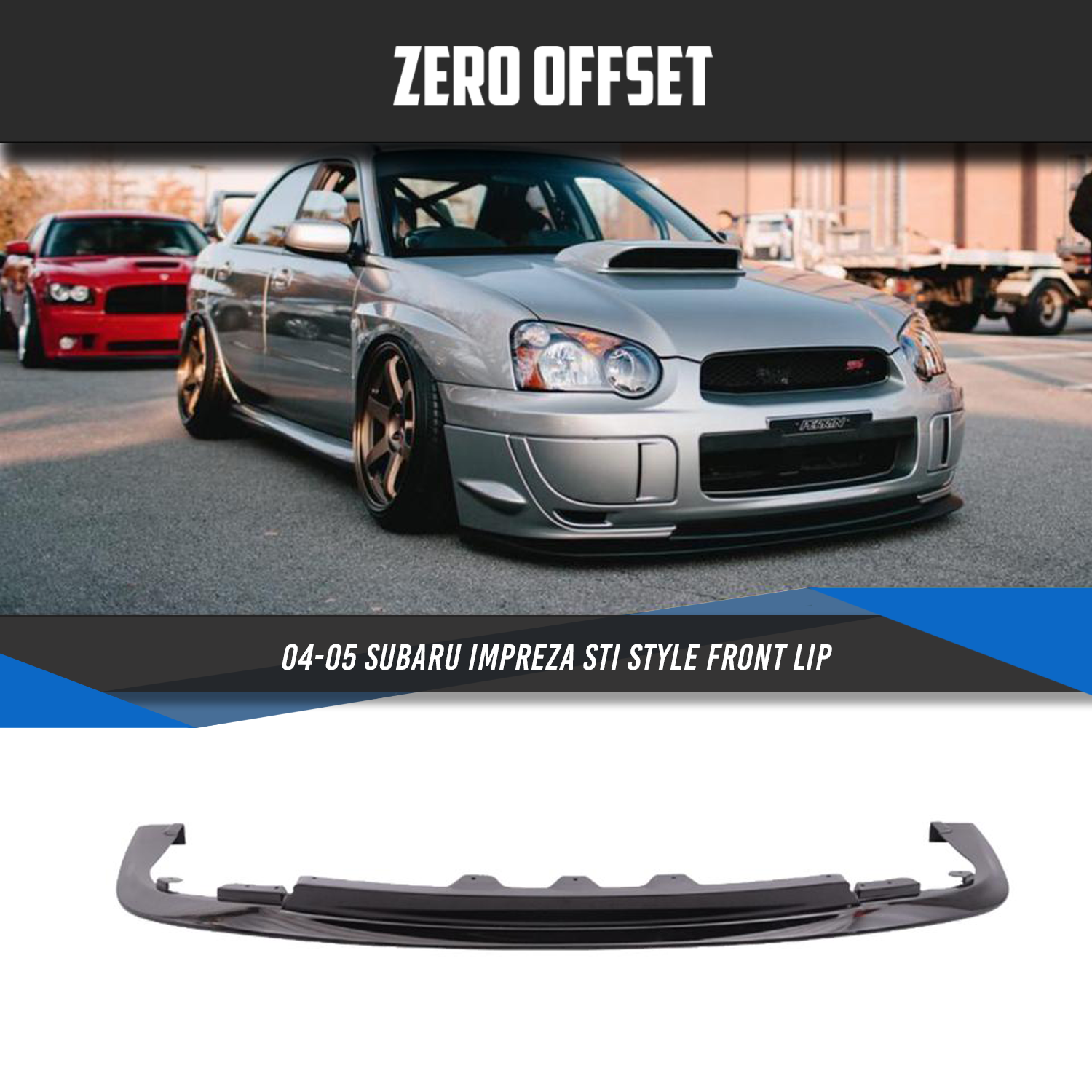 STI Style Front Lip for Subaru Impreza 2004-2005