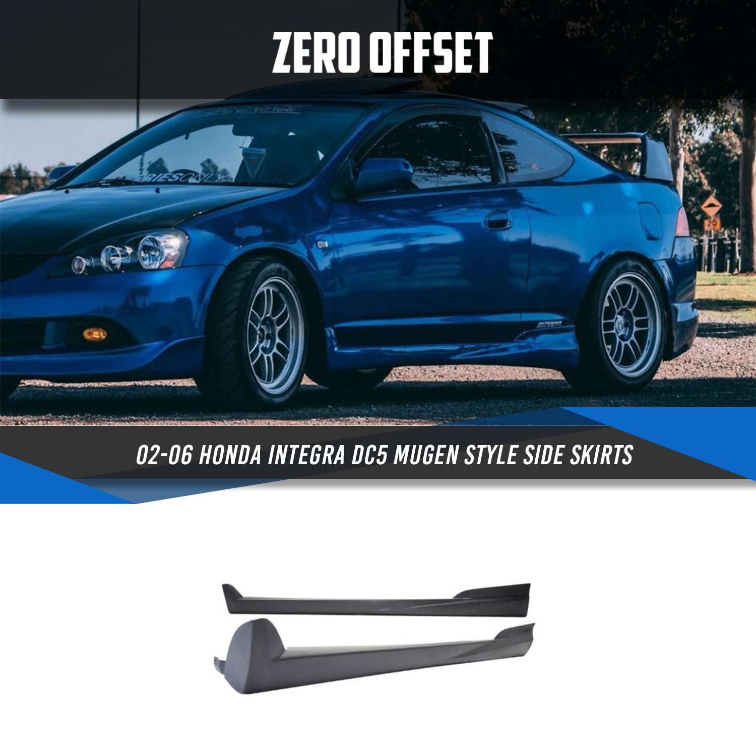 Mugen Style Side Skirts for Honda Integra DC5 2002-2006