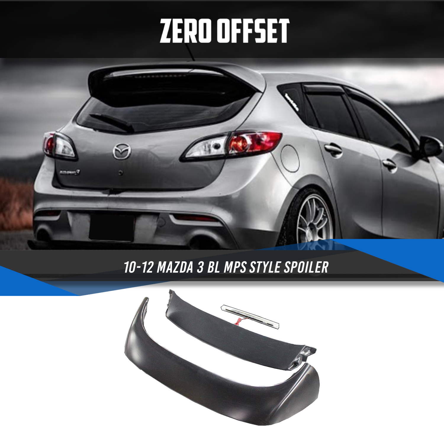 MPS Style Spoiler for Mazda 3 BL 2010-2012