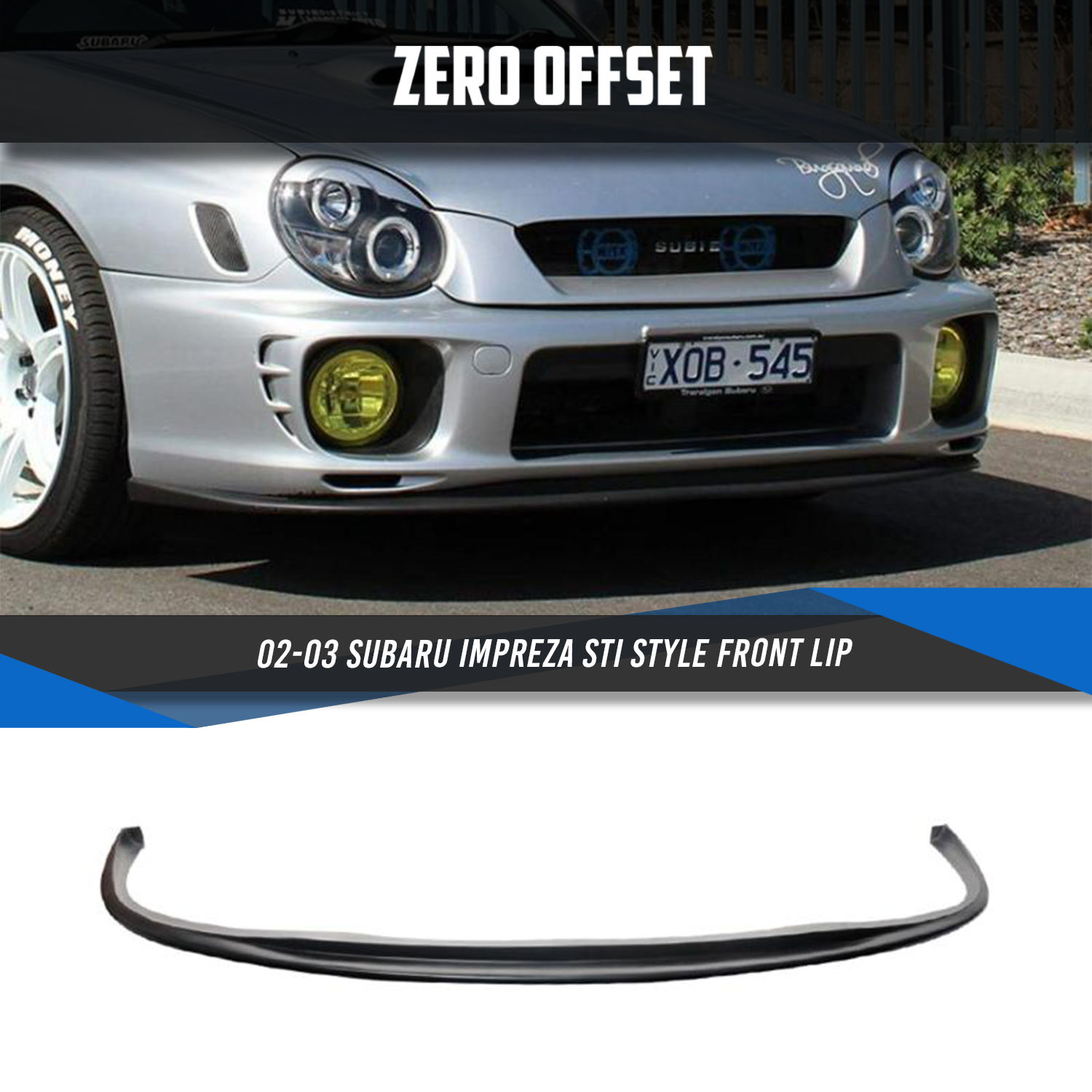 STI Style Front Lip for Subaru Impreza 2002-2003