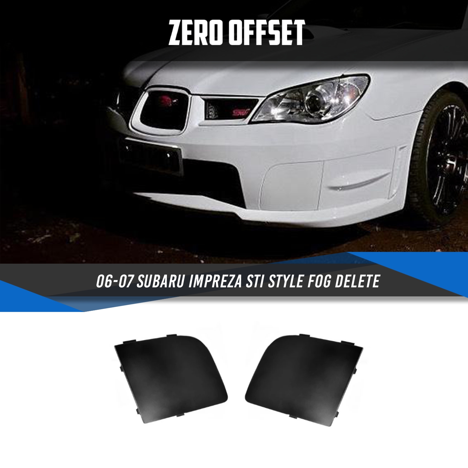 STI Style Fog Light Covers for Subaru Impreza 2006-2007