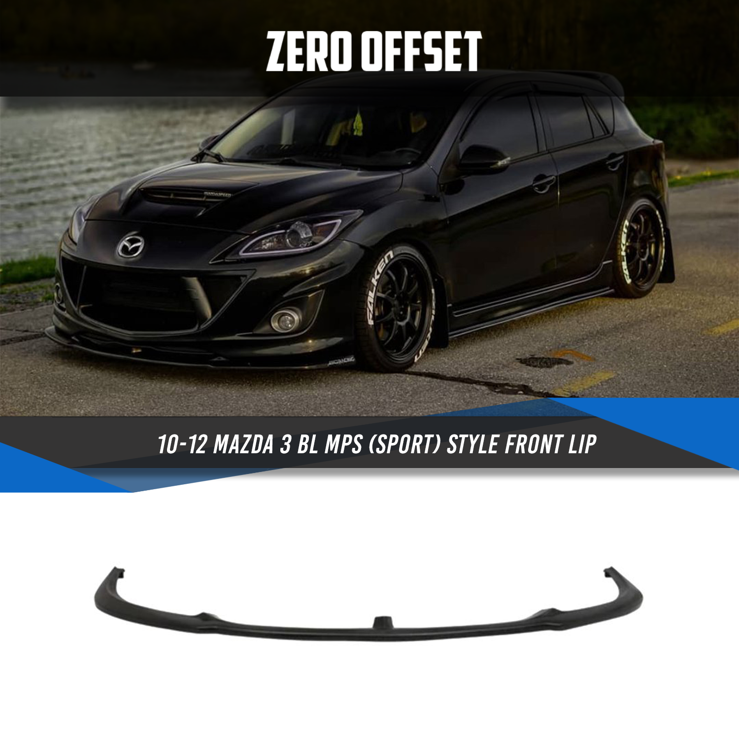 MPS (Sport) Style Front Lip for Mazda 3 BL 2010-2013