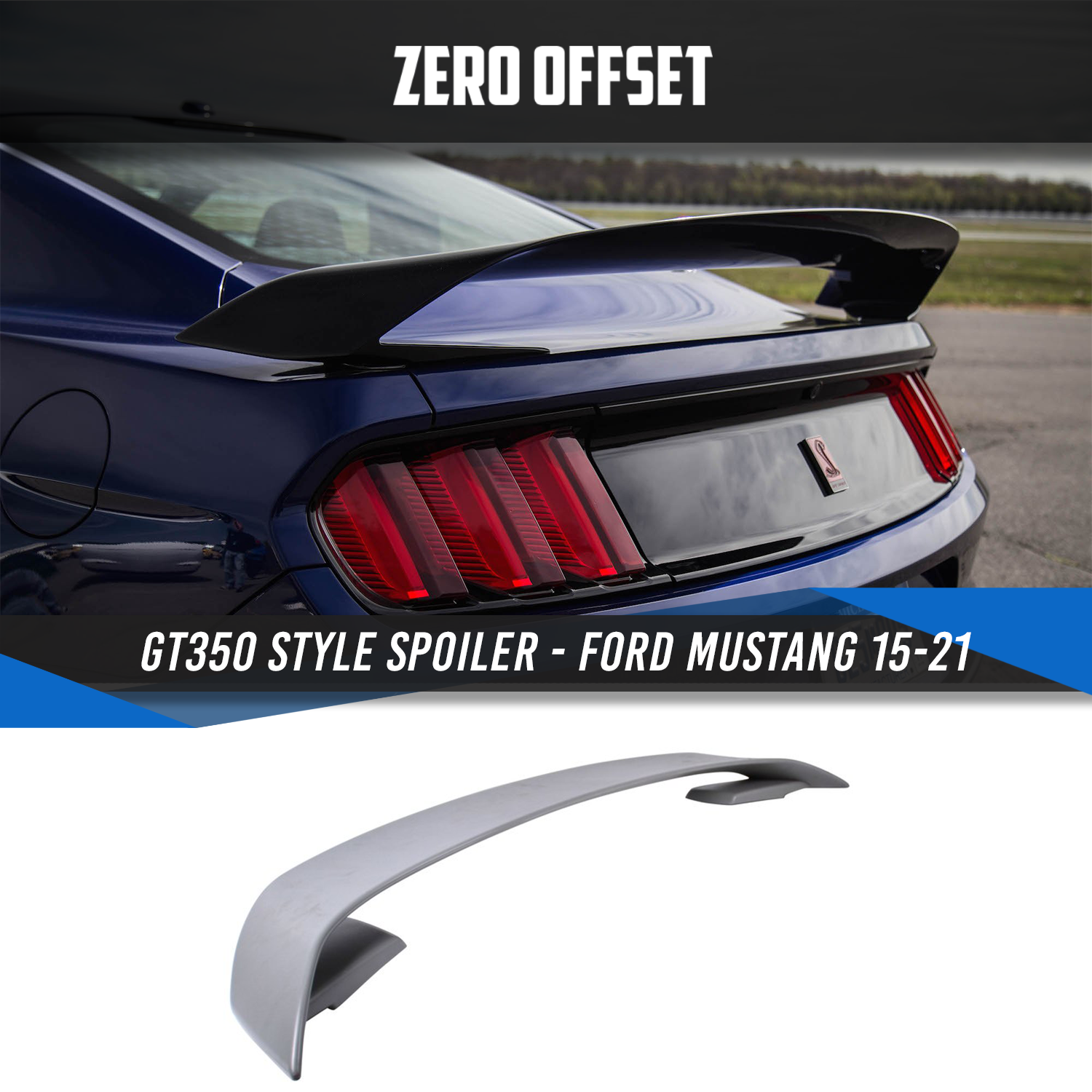 GT350 Style Spoiler for Ford Mustang 2015-2021