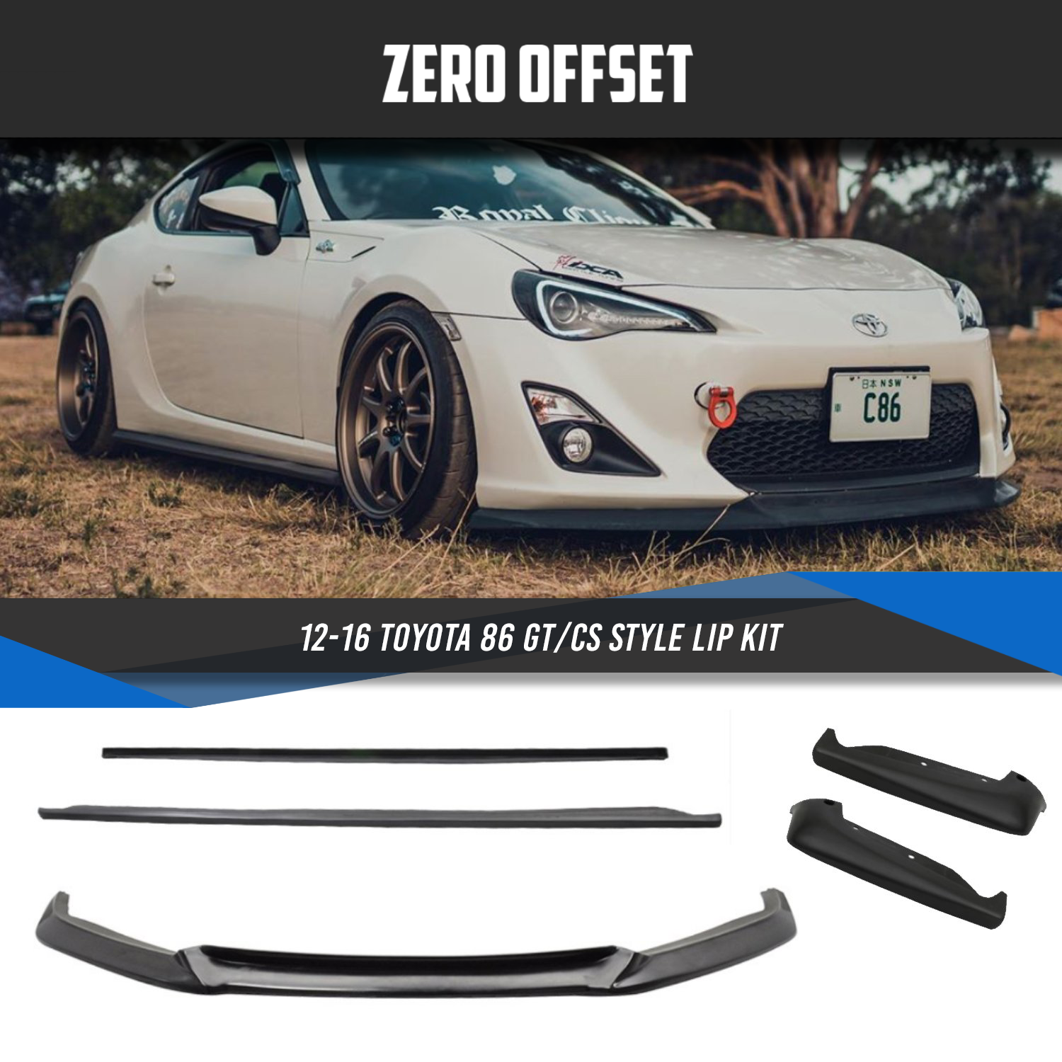 GT/CS Style Full Kit for Toyota 86 (ZN6) 2012-2016