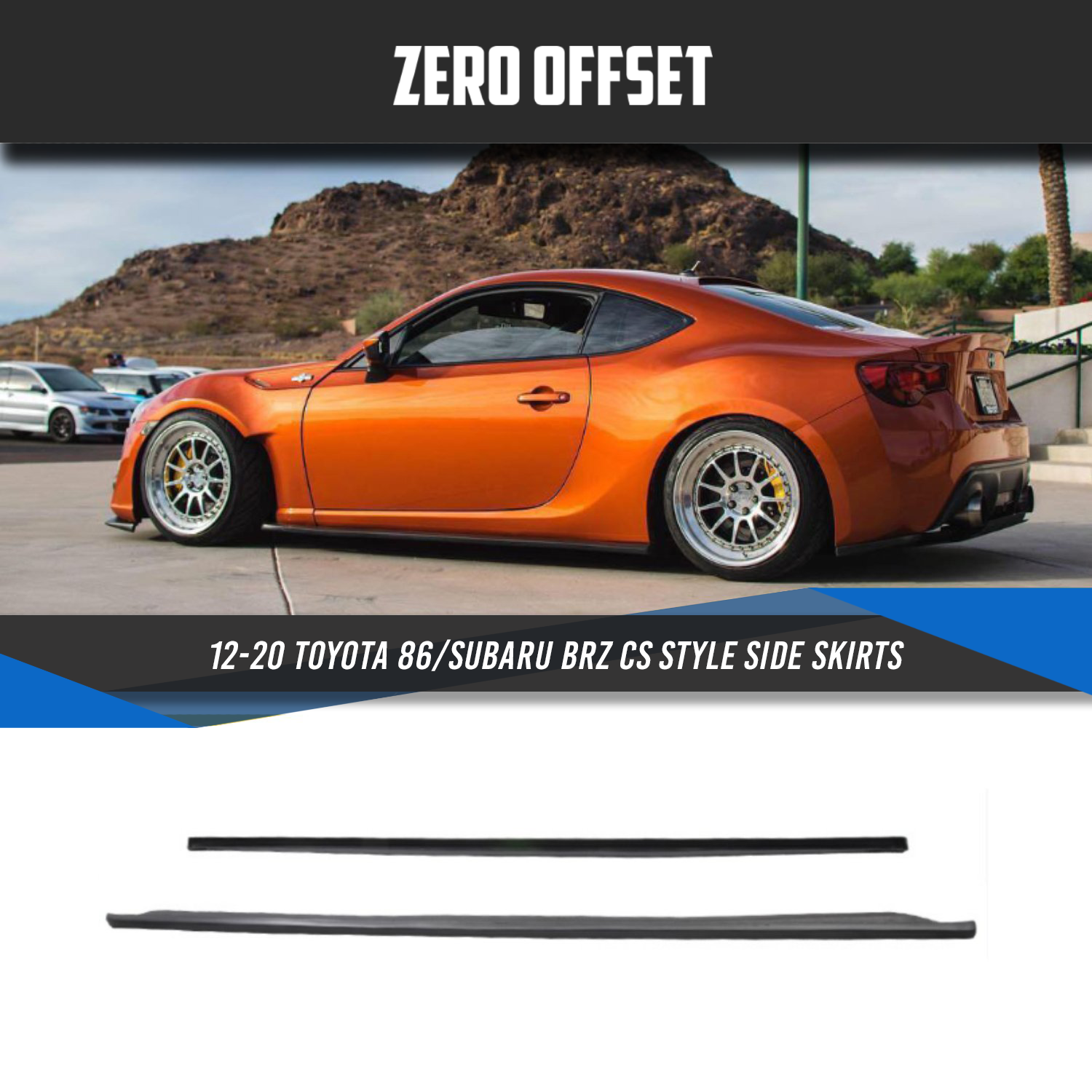 CS Style Side Skirts  for Toyota 86 (ZN6)/ Subaru BRZ (ZC6) 2012-2021