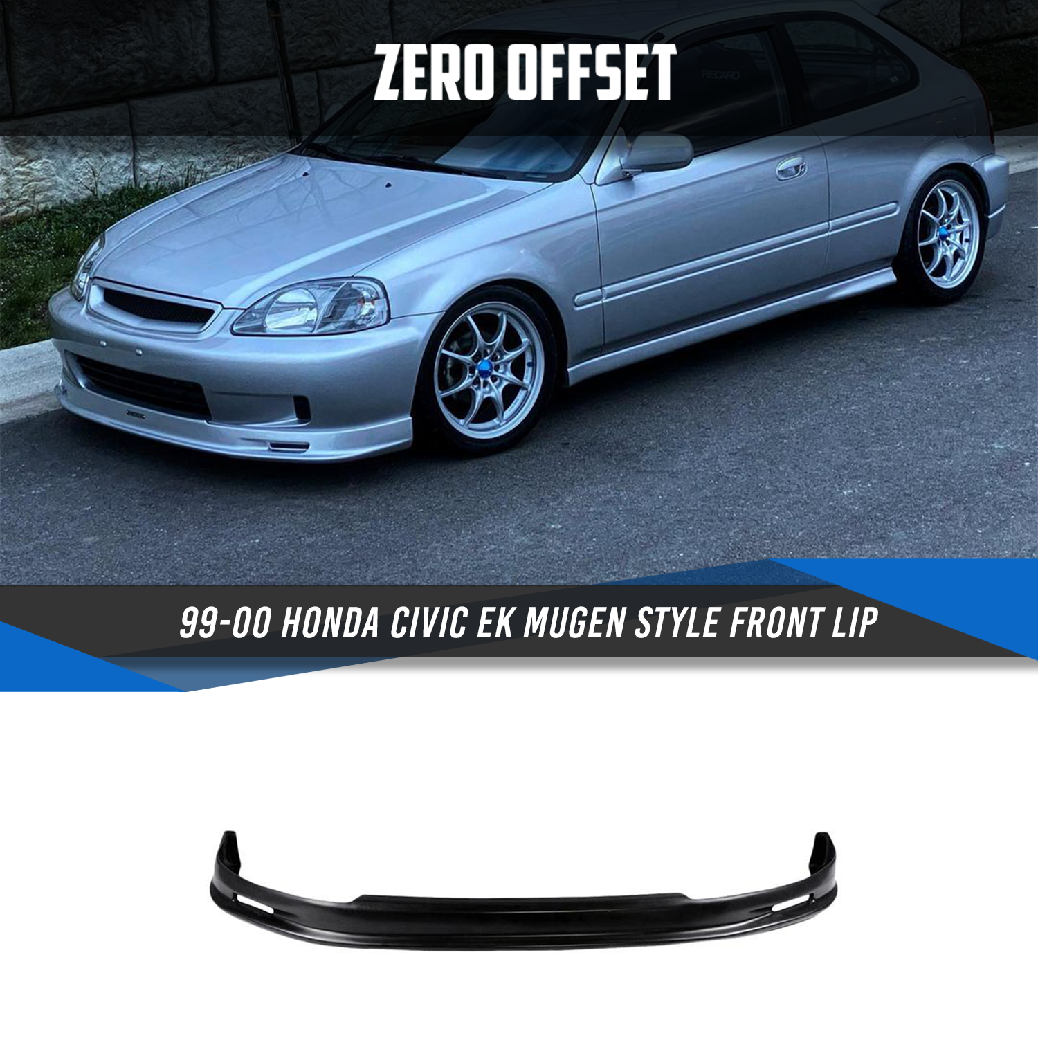 Mugen Style Front Lip for Honda Civic EK 1999-2000