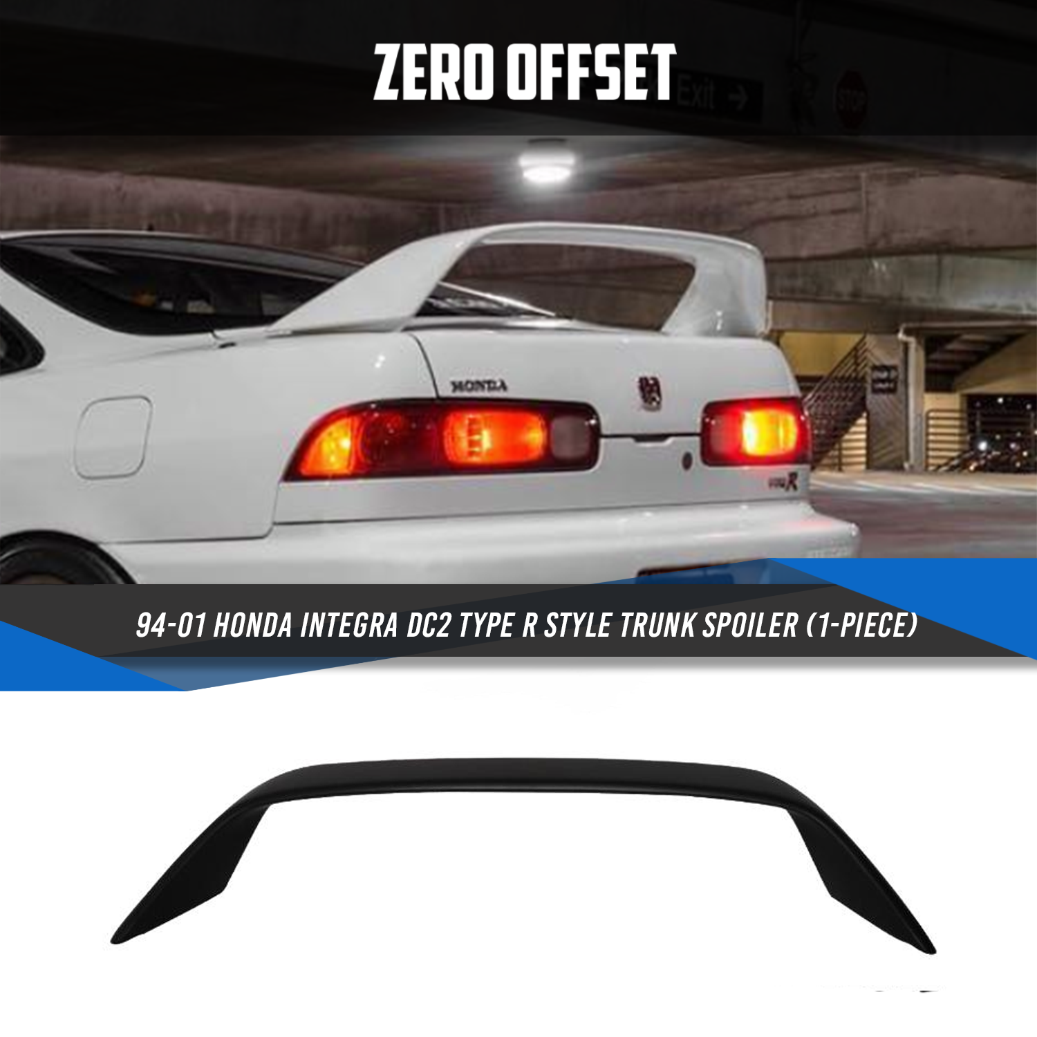 Type R Style Trunk Spoiler (1-Piece) for Honda Integra DC2 1994-2001