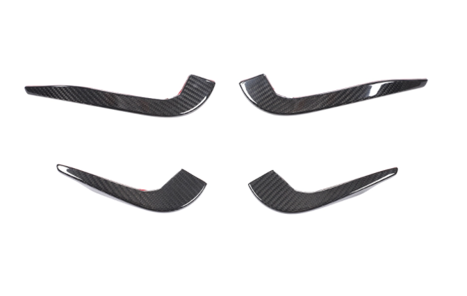 ZO Exclusive Front Bumper Canards for Audi RS3 17-21 (8V) [SEDAN] (Carbon Fibre)