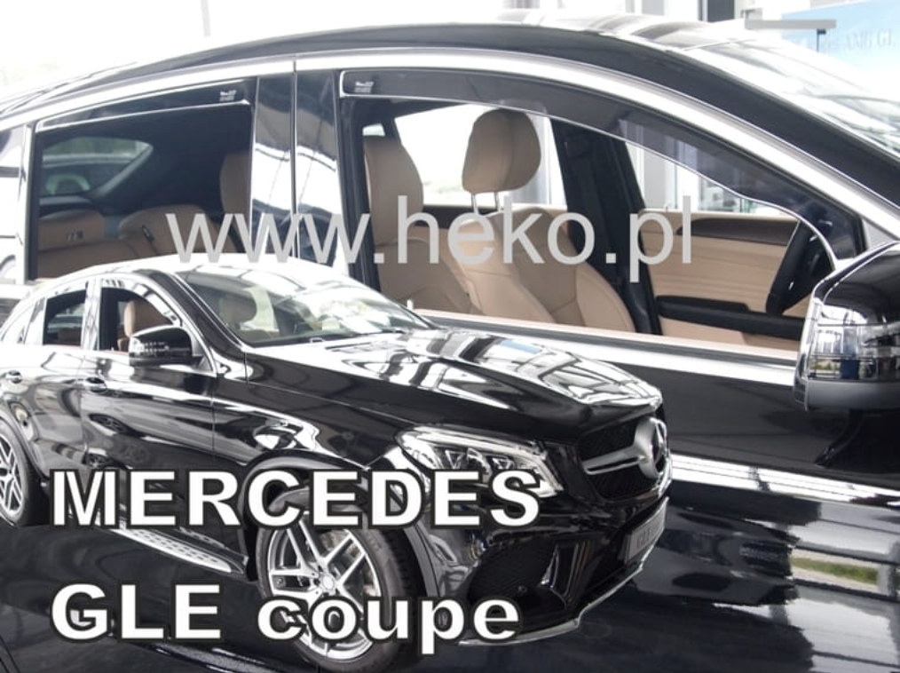 Slim-line Weather Shields - Mercedes GLE C292 5 Door Coupe 16+