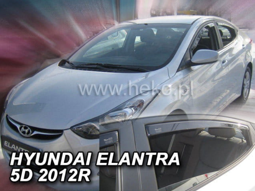 Slim-line Weather Shields - Hyundai Elantra MK5 4 Door 10-15