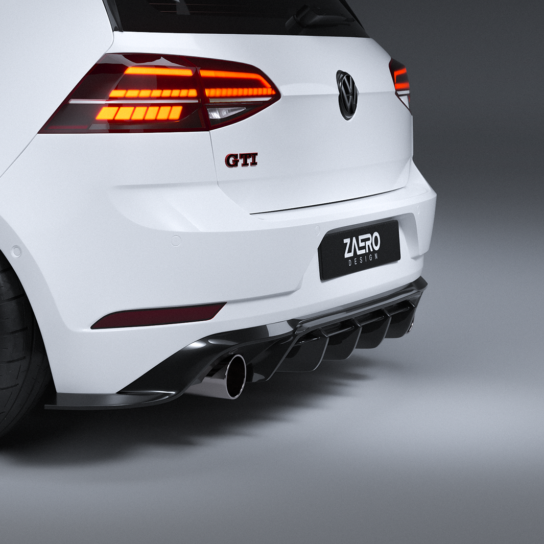 EVO-1 Rear Diffuser for Volkswagen Golf GTI MK7.5 2018-2021